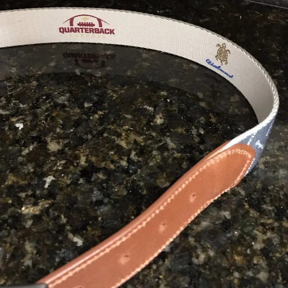 Men's Imperial‎ 1916 Belt Embroidered Quarterback Design Size 30-32